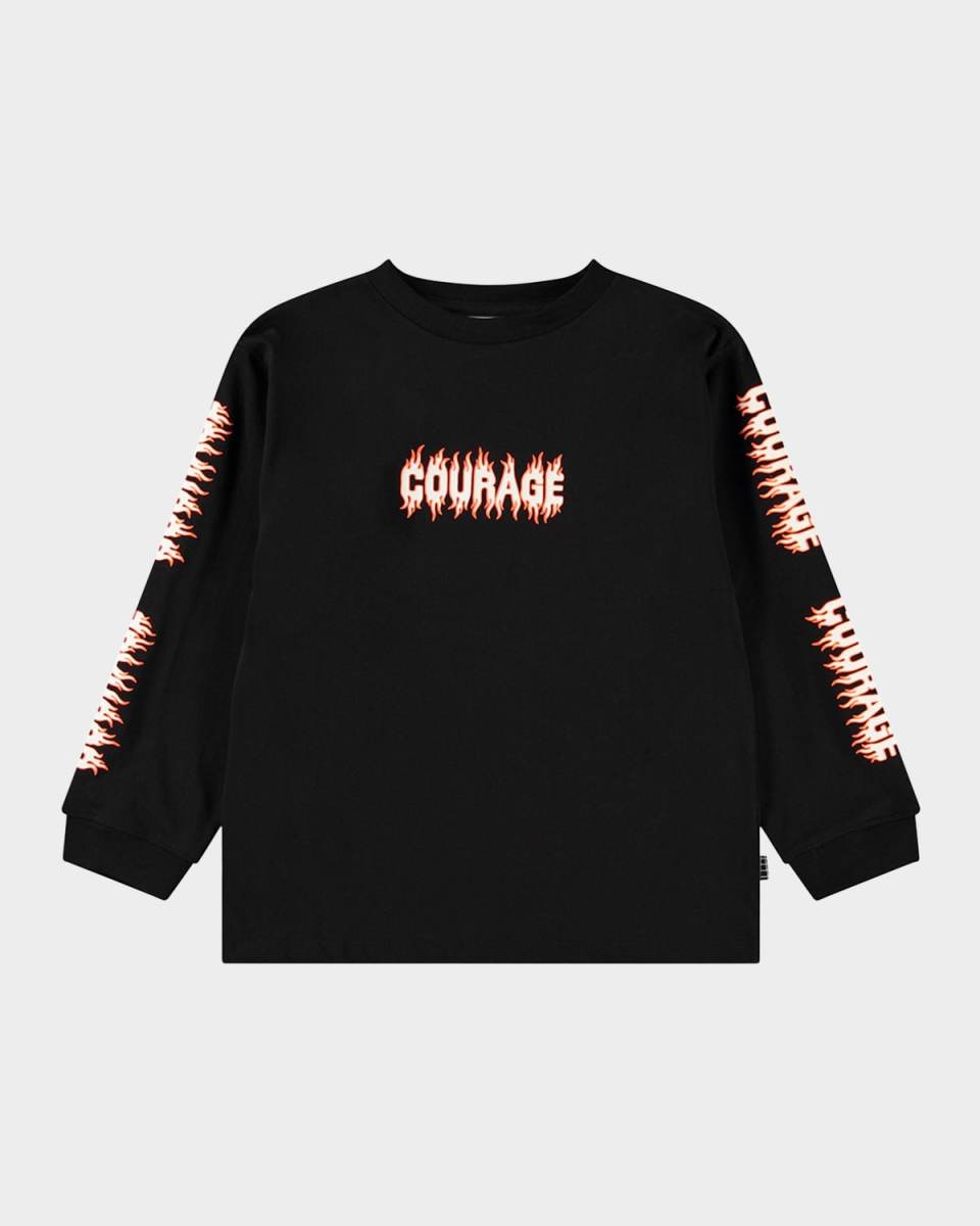 Boy's Rube Courage Graphic-Print Long-Sleeve T-Shirt, Size 8-12